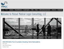 Tablet Screenshot of mutual-medical-legal-consulting.com